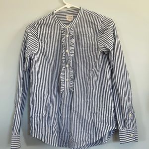 J crew, XXS, striped button shirt
